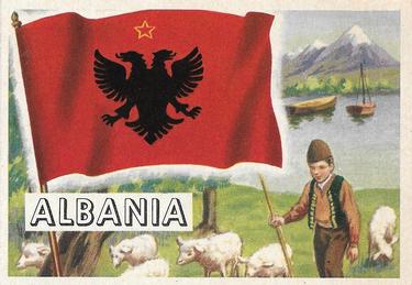 1956 Topps Flags of the World (R714-5) #27 Albania Front
