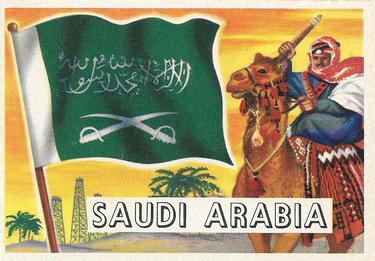 1956 Topps Flags of the World (R714-5) #30 Saudi Arabia Front