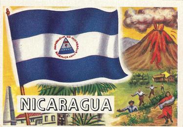 1956 Topps Flags of the World (R714-5) #45 Nicaragua Front