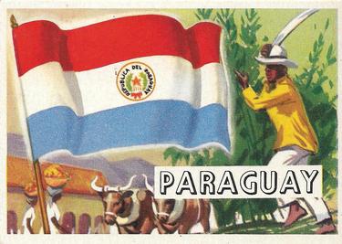 1956 Topps Flags of the World (R714-5) #57 Paraguay Front