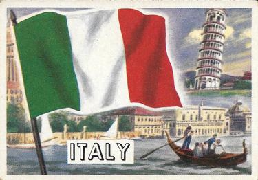 1956 Topps Flags of the World (R714-5) #58 Italy Front