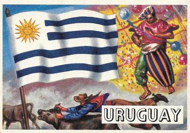 1956 Topps Flags of the World (R714-5) #60 Uruguay Front