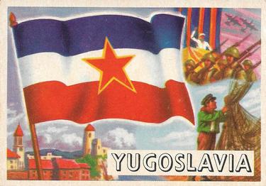 1956 Topps Flags of the World (R714-5) #63 Yugoslavia Front