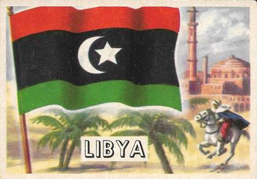 1956 Topps Flags of the World (R714-5) #64 Libya Front