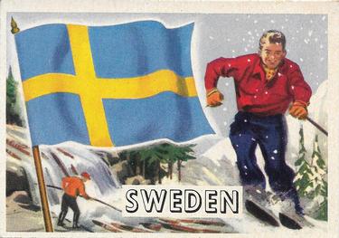 1956 Topps Flags of the World (R714-5) #65 Sweden Front