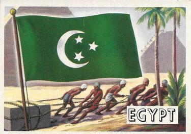 1956 Topps Flags of the World (R714-5) #71 Egypt Front