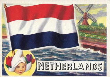 1956 Topps Flags of the World (R714-5) #76 Netherlands Front