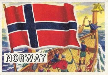 1956 Topps Flags of the World (R714-5) #77 Norway Front