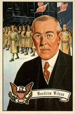 1956 Topps U.S. Presidents (R714-23) #30 Woodrow Wilson Front
