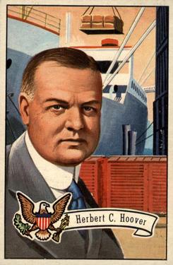 1956 Topps U.S. Presidents (R714-23) #33 Herbert C. Hoover Front