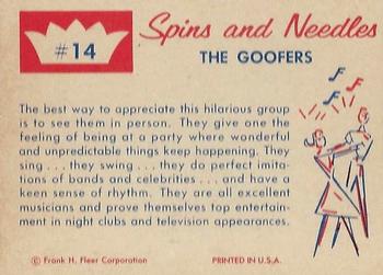 1960 Fleer Spins and Needles #14 The Goofers Back