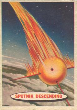 1958 Topps Target Moon #5 Sputnik Descending Front