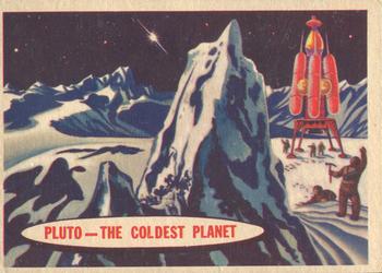1958 Topps Target Moon #86 Pluto - The Coldest Planet Front