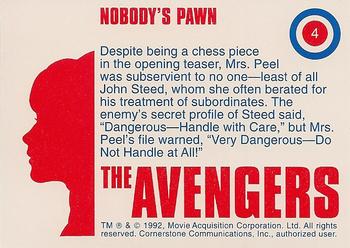 1992-95 Cornerstone Avengers #4 Nobody's Pawn Back