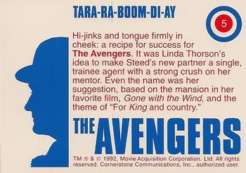 1992-95 Cornerstone Avengers #5 Tara-Ra-Boom-Di-Ay Back