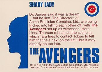 1992-95 Cornerstone Avengers #27 Shady Lady Back