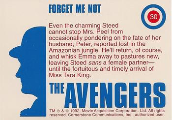 1992-95 Cornerstone Avengers #30 Forget Me Not Back