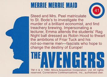 1992-95 Cornerstone Avengers #41 Merrie Merrie Maid Back