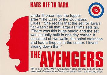 1992-95 Cornerstone Avengers #42 Hats Off to Tara Back