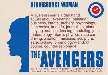 1992-95 Cornerstone Avengers #45 Renaissance Woman Back