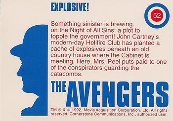 1992-95 Cornerstone Avengers #52 Explosive! Back