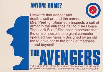 1992-95 Cornerstone Avengers #57 Anyone Home? Back