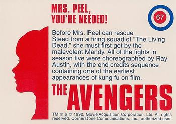 1992-95 Cornerstone Avengers #67 Mrs. Peel, You're Needed! Back