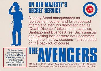 1992-95 Cornerstone Avengers #70 On Her Majesty's Secret Service Back