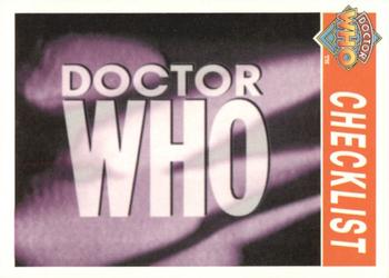 1995 Cornerstone Doctor Who Series 2 #111 Checklist #1: 111-150 Front