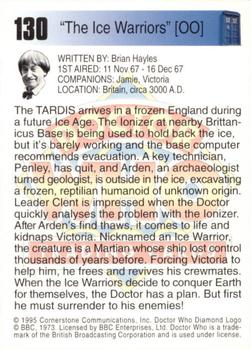 1995 Cornerstone Doctor Who Series 2 #130 The Ice Warriors [OO] Back