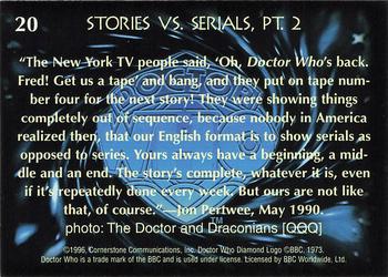 1996 Cornerstone Doctor Who Series 4 #20 Stories vs. Serials, Pt. 2 Back