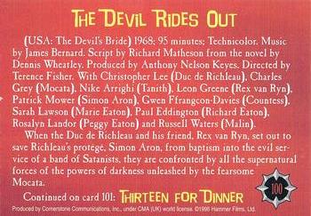 1996 Cornerstone Hammer Horror Series 2 #100 The Devil Rides Out Back