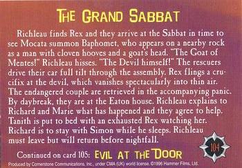 1996 Cornerstone Hammer Horror Series 2 #104 The Grand Sabbat Back
