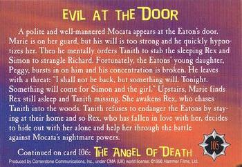 1996 Cornerstone Hammer Horror Series 2 #105 Evil at the Door Back