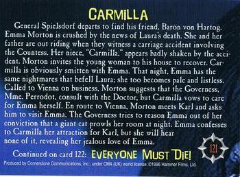 1996 Cornerstone Hammer Horror Series 2 #121 Carmilla Back