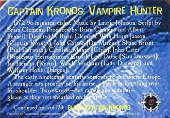 1996 Cornerstone Hammer Horror Series 2 #127 Captain Kronos: Vampire Hunter Back
