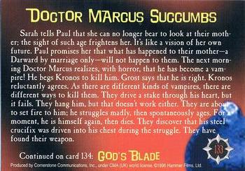 1996 Cornerstone Hammer Horror Series 2 #133 Doctor Marcus Succumbs Back