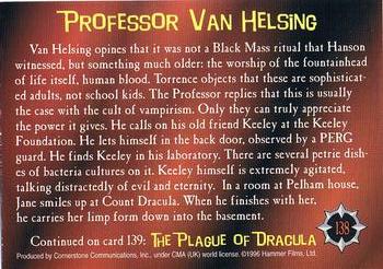 1996 Cornerstone Hammer Horror Series 2 #138 Professor Van Helsing Back