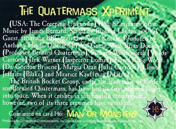 1996 Cornerstone Hammer Horror Series 2 #145 The Quartermass Xperiment Back