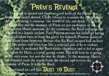 1996 Cornerstone Hammer Horror Series 2 #161 Prem's Revenge Back