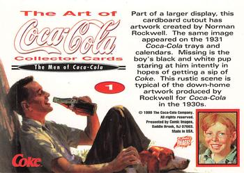 1999 Comic Images The Art of Coca-Cola #1 Part of a larger display, this cardboard Back