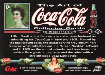 1999 Comic Images The Art of Coca-Cola #10 Lillian Nordica, the famous opera star, w Back