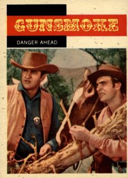 1958 Topps T.V. Westerns #8 Danger Ahead Front