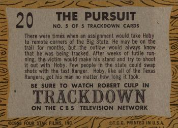 1958 Topps T.V. Westerns #20 The Pursuit Back