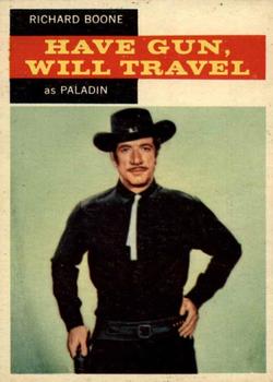 1958 Topps T.V. Westerns #26 Richard Boone as Paladin Front