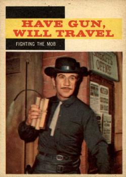 1958 Topps T.V. Westerns #28 Fighting the Mob Front