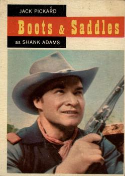 1958 Topps T.V. Westerns #64 Jack Pickard as Shank Adams Front