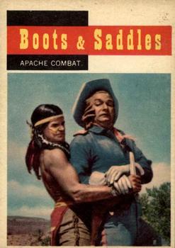 1958 Topps T.V. Westerns #67 Apache Combat Front