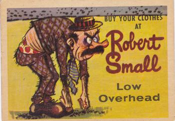 1962 Leaf Foney Ads #10 Robert Small Clothes Front
