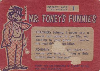 1962 Leaf Foney Ads #1 Old Mice Back